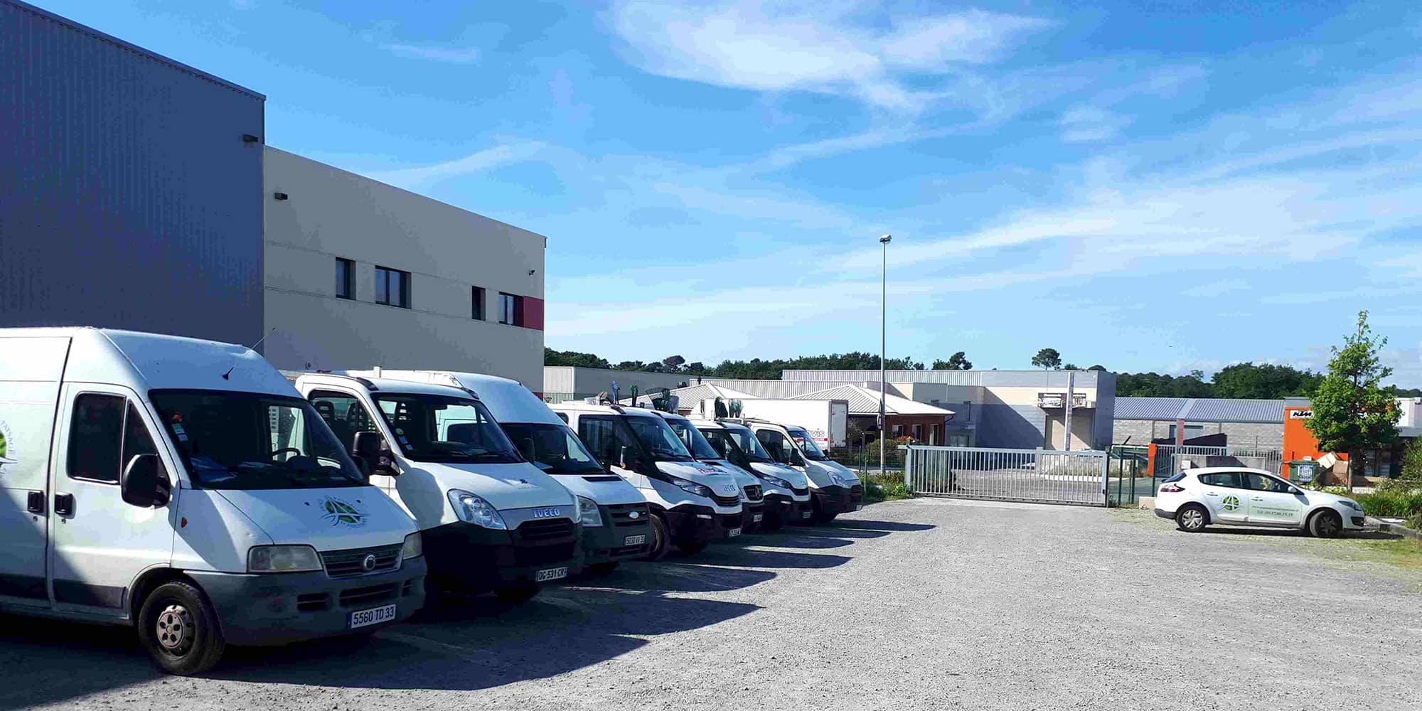 Flotte véhicule Espace Paysage Aquitaine