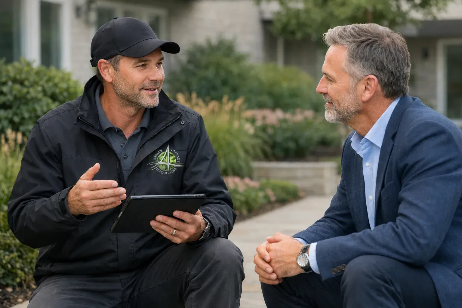 Expert EPA en échange avec un client